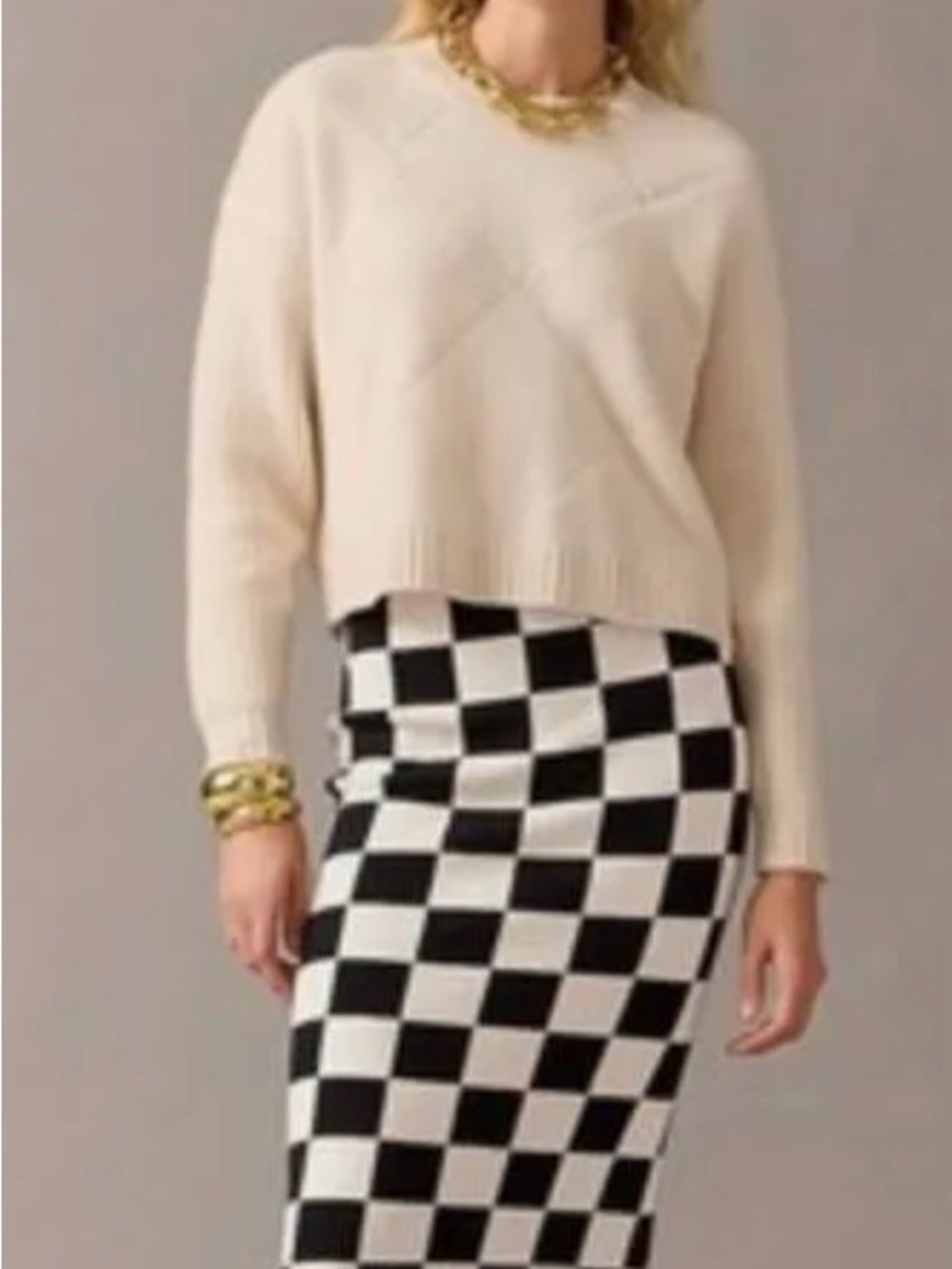 J.Crew Limited Edition 80% very soft merino wool Sweater Skirt L BU112